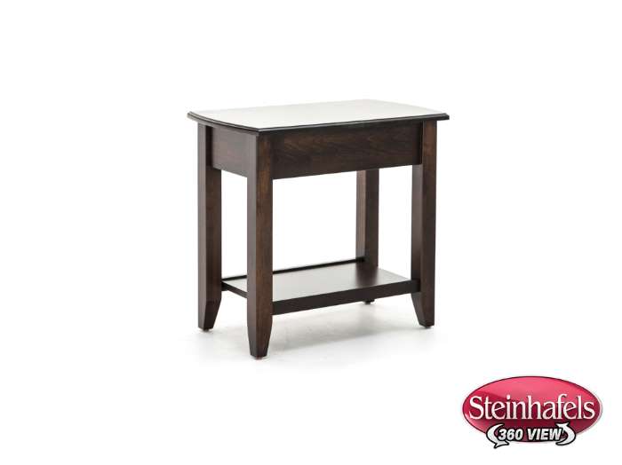 l j gascho brown end table  image   