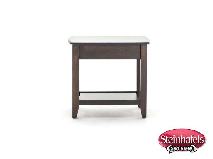 l j gascho brown end table  image   