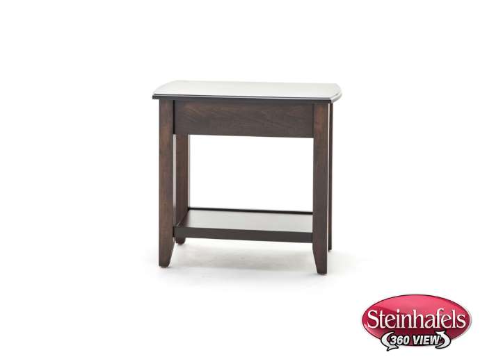 l j gascho brown end table  image   