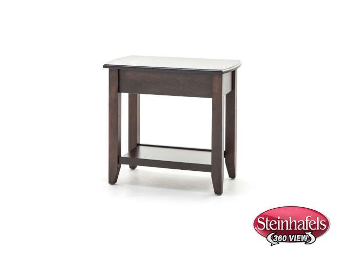 l j gascho brown end table  image   