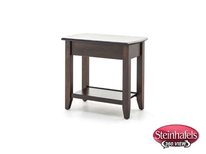 l j gascho brown end table  image   