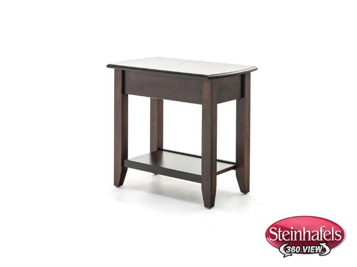 l j gascho brown end table  image   