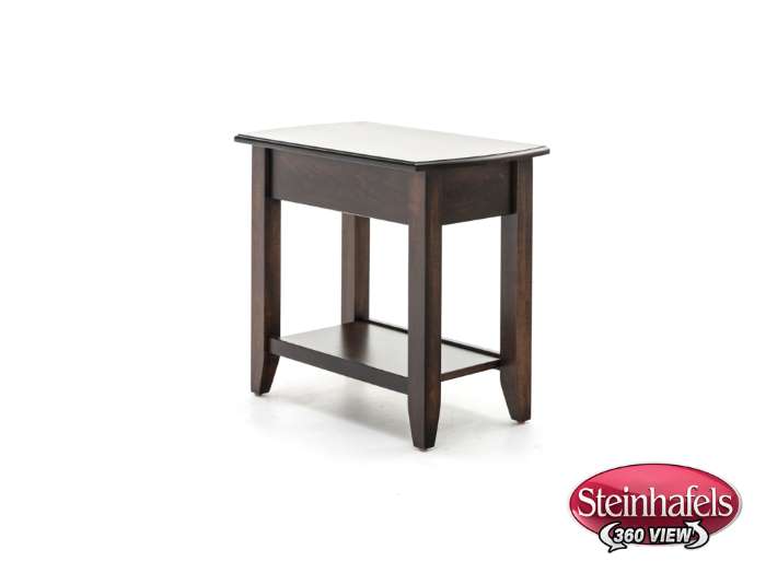 l j gascho brown end table  image   