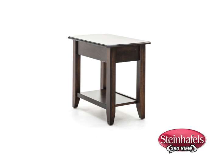 l j gascho brown end table  image   