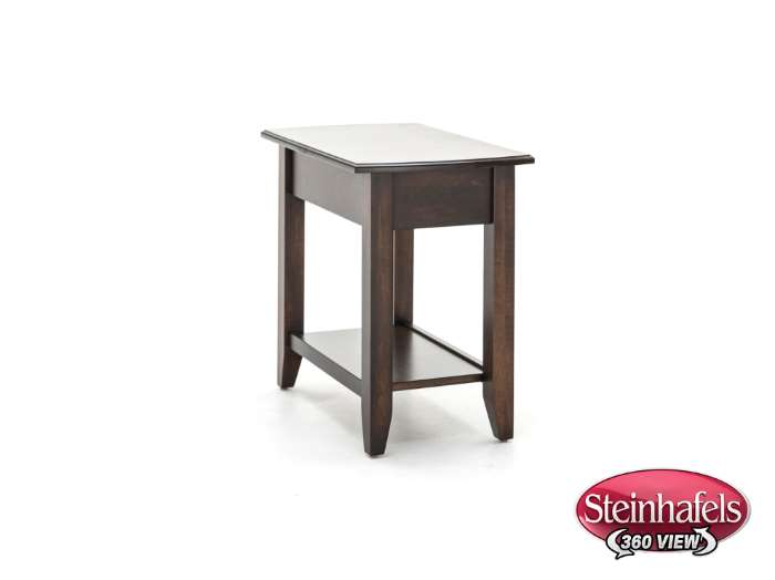 l j gascho brown end table  image   