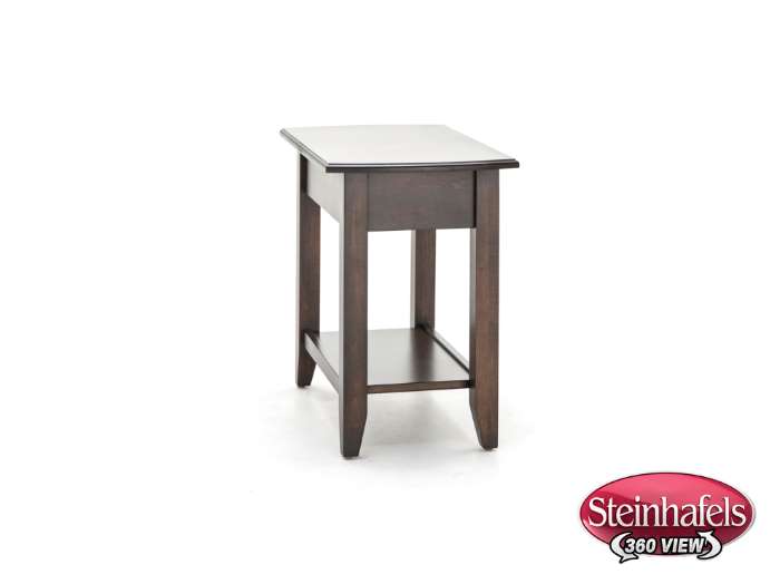 l j gascho brown end table  image   