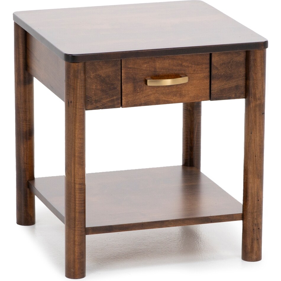 l j gascho brown end table rds  