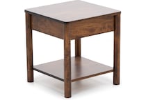 l j gascho brown end table rds  