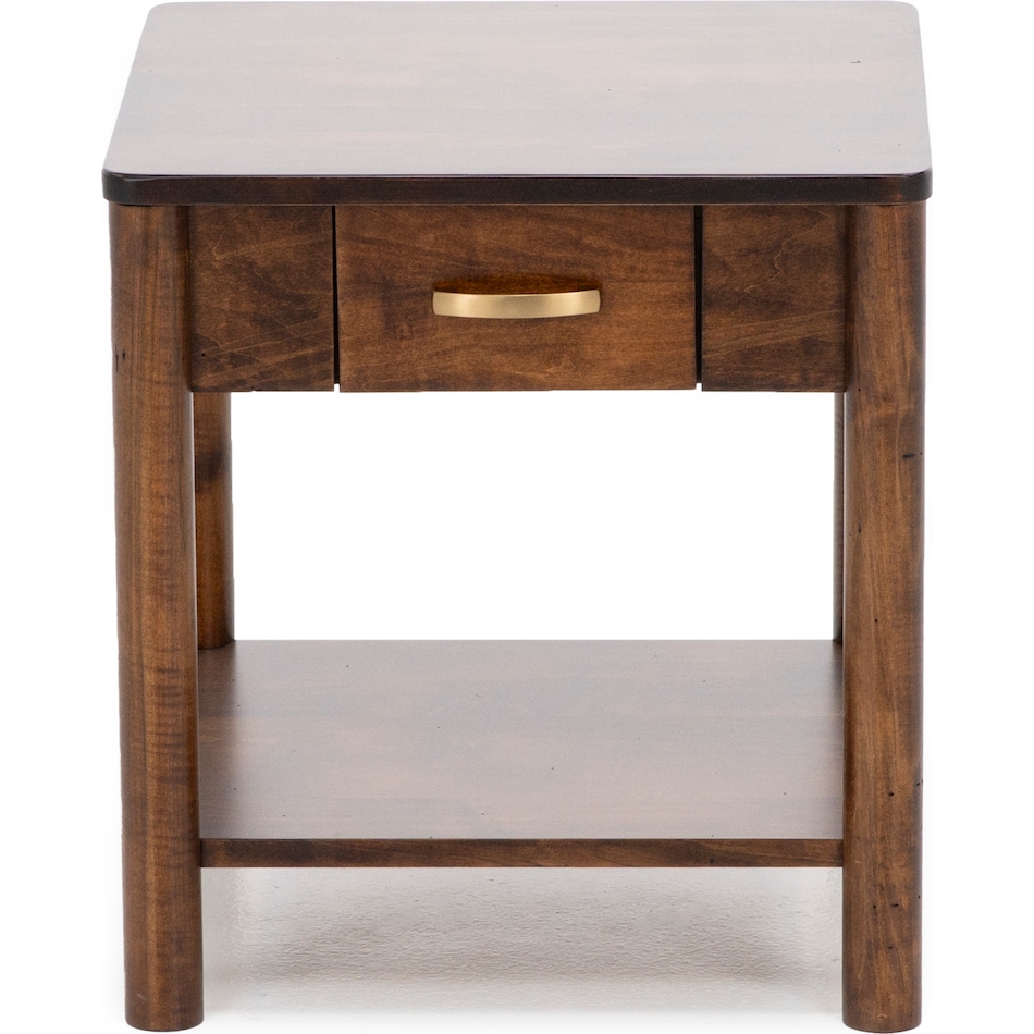 l j gascho brown end table rds  