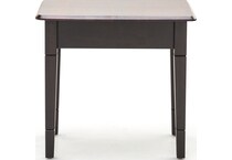 l j gascho brown end table   
