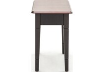 l j gascho brown end table   