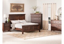 l j gascho brown king bed package kp  