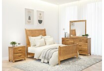l j gascho brown king bed package skp  