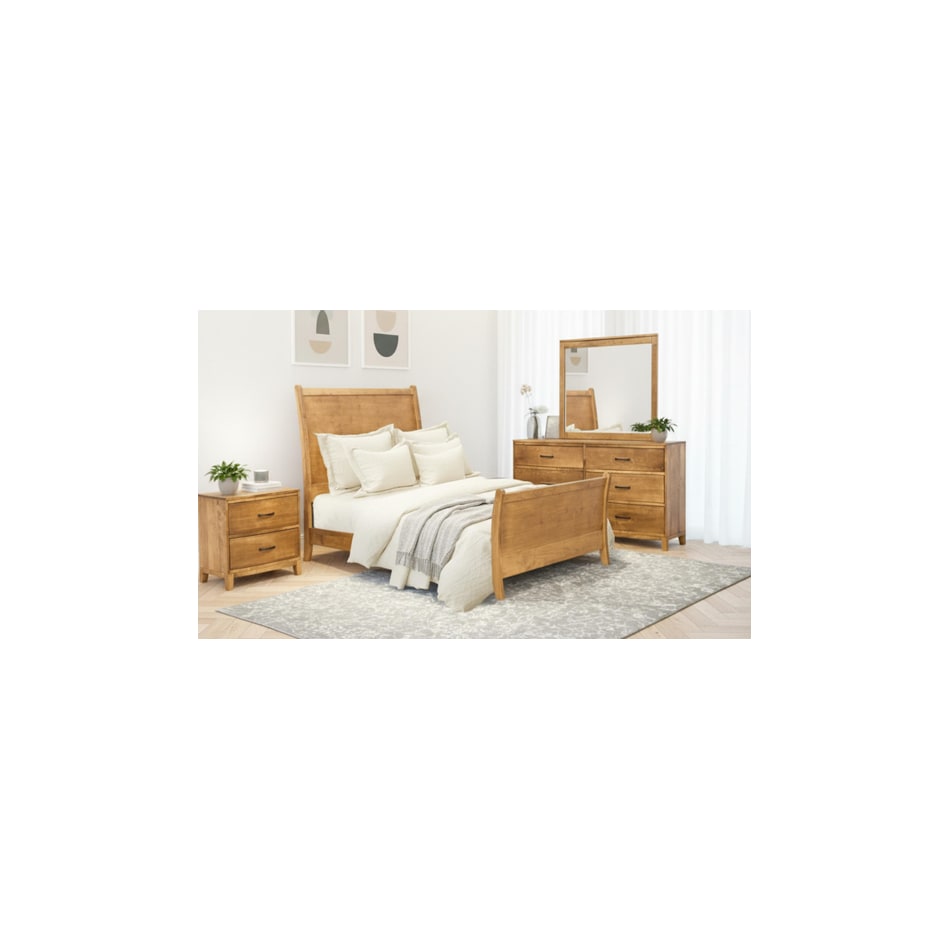 l j gascho brown king bed package skp  
