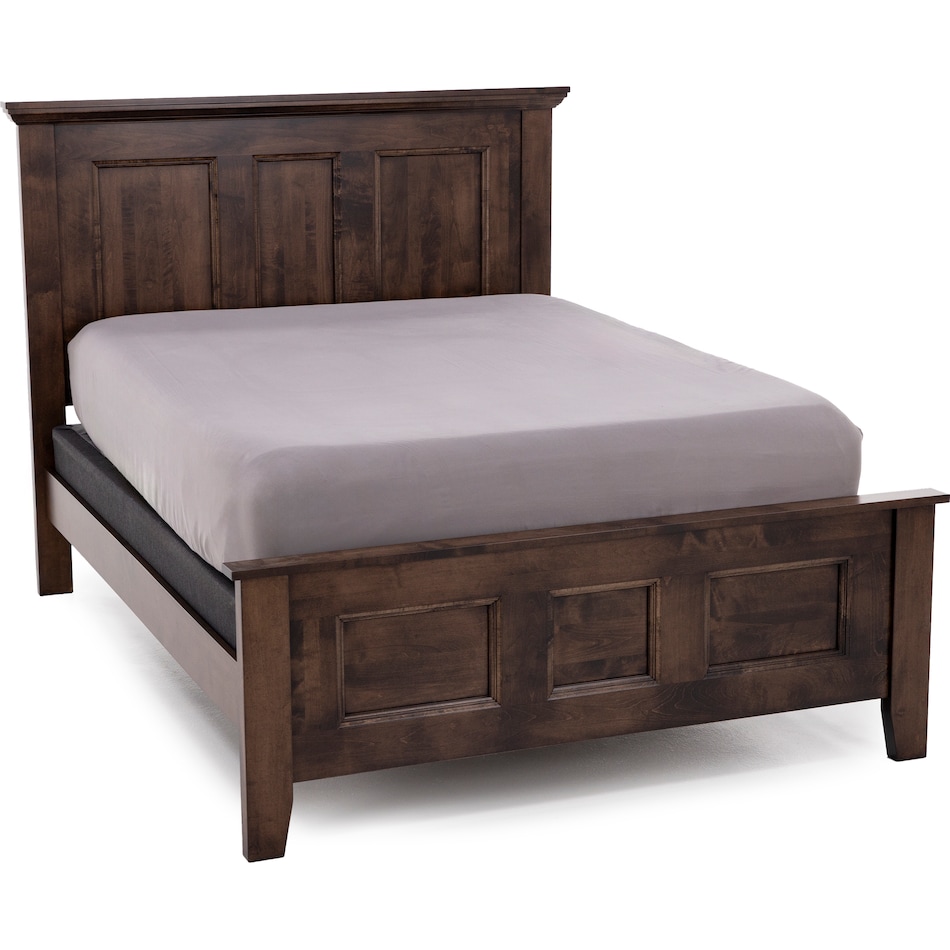l j gascho brown queen bed package pqp  