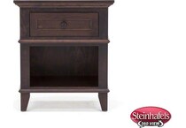 l j gascho brown single drawer  image   