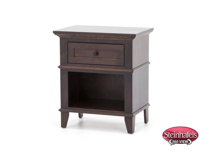 l j gascho brown single drawer  image   