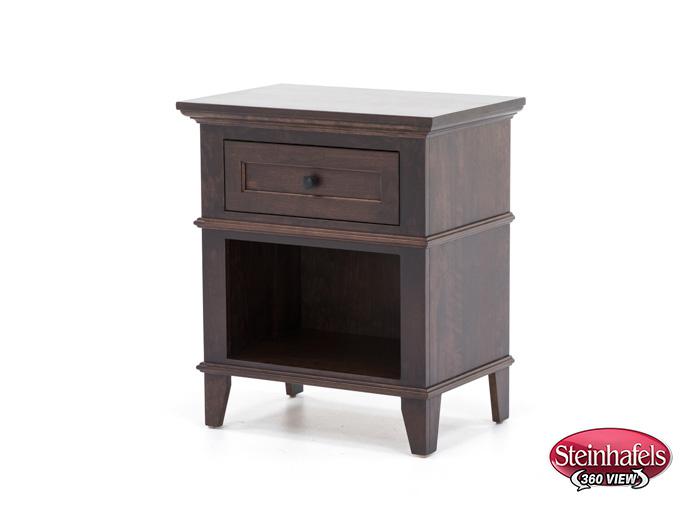 l j gascho brown single drawer  image   