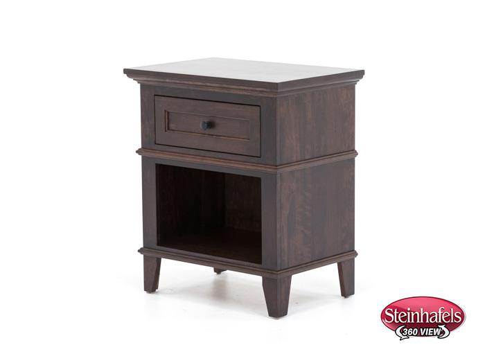 l j gascho brown single drawer  image   