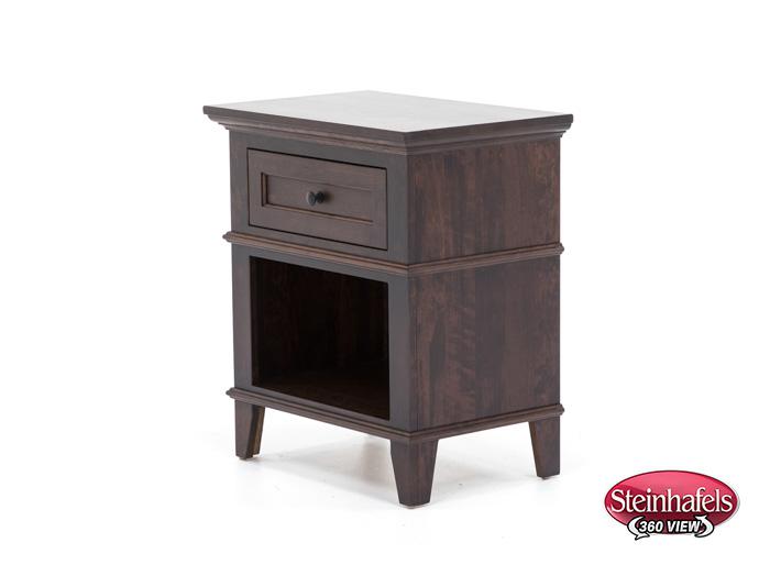 l j gascho brown single drawer  image   