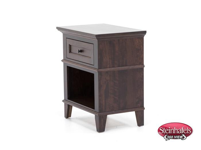 l j gascho brown single drawer  image   