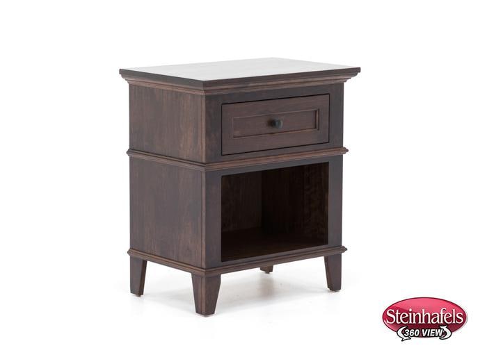 l j gascho brown single drawer  image   
