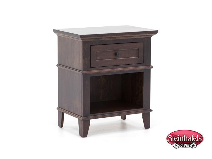 l j gascho brown single drawer  image   