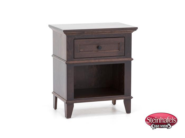 l j gascho brown single drawer  image   