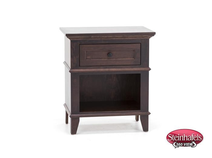 l j gascho brown single drawer  image   