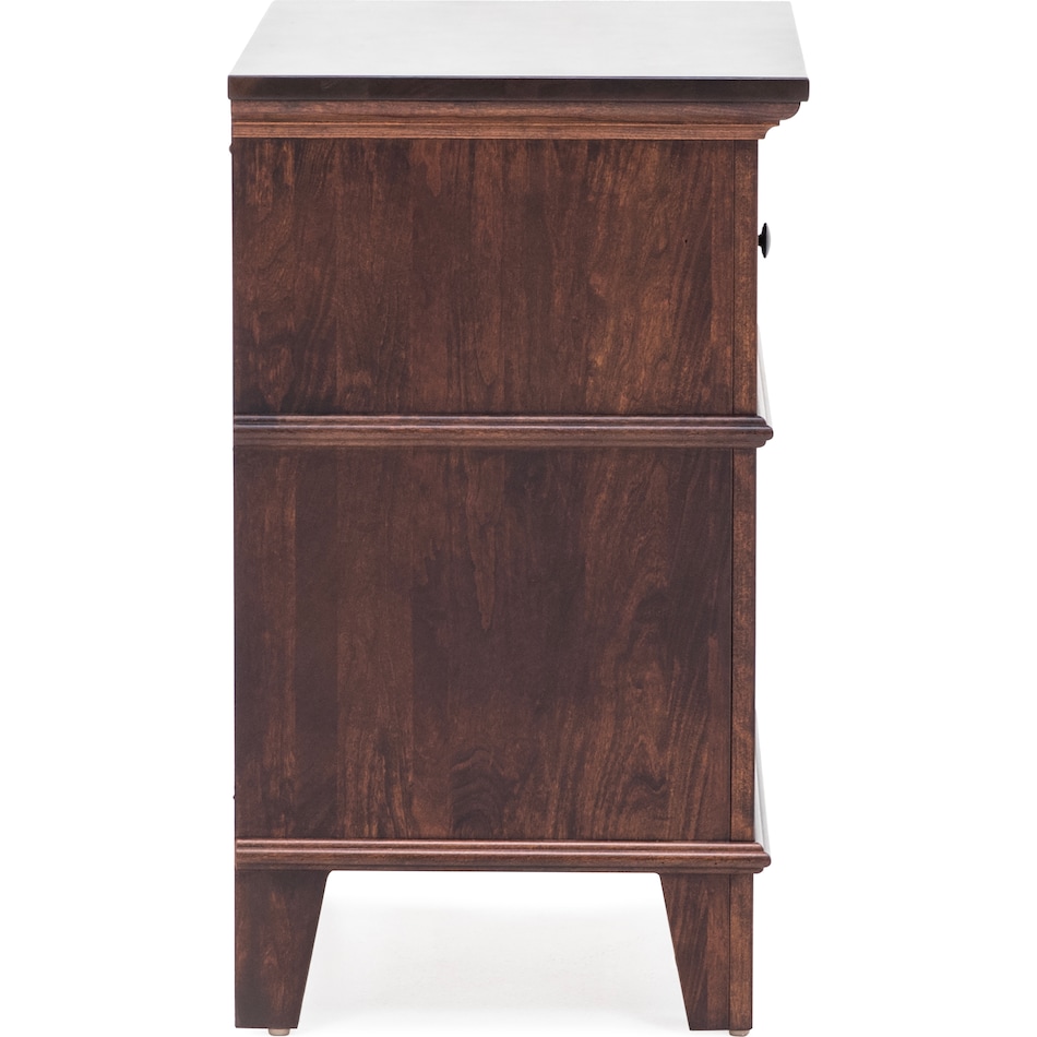 l j gascho brown single drawer   