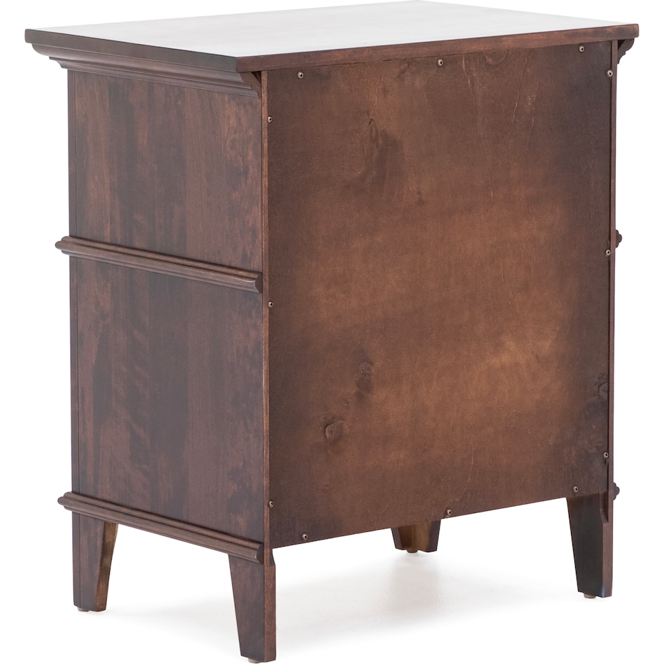 l j gascho brown single drawer   