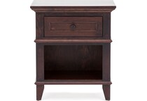 l j gascho brown single drawer   