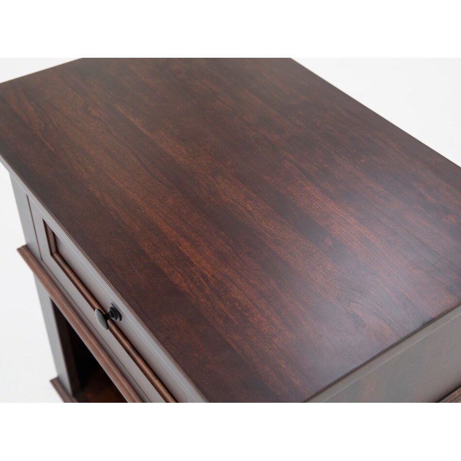 l j gascho brown single drawer   