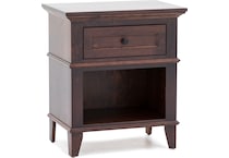 l j gascho brown single drawer   