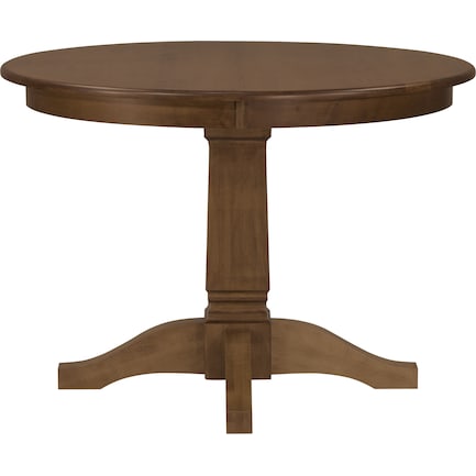 Riley 42-60" Round to Oval Dining Table in Almond