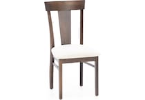 l j gascho brown standard height side chair   