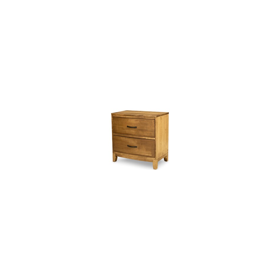 l j gascho brown two drawer   