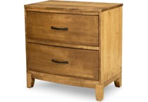 l j gascho brown two drawer   