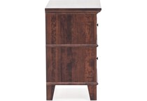 l j gascho brown two drawer   