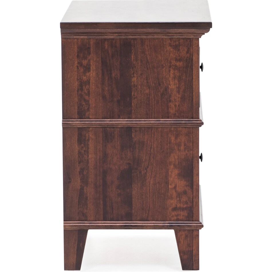 l j gascho brown two drawer   