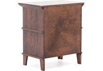 l j gascho brown two drawer   