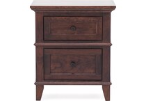 l j gascho brown two drawer   