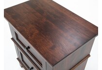 l j gascho brown two drawer   