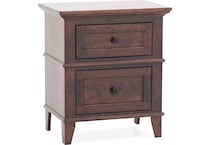 l j gascho brown two drawer   