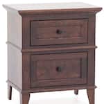 l j gascho brown two drawer   
