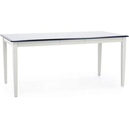 Anniversary II 66-84" Counter Height Table in Mineral Ivory