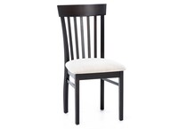 l j gascho dark brown standard height side chair   