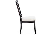 l j gascho dark brown standard height side chair   