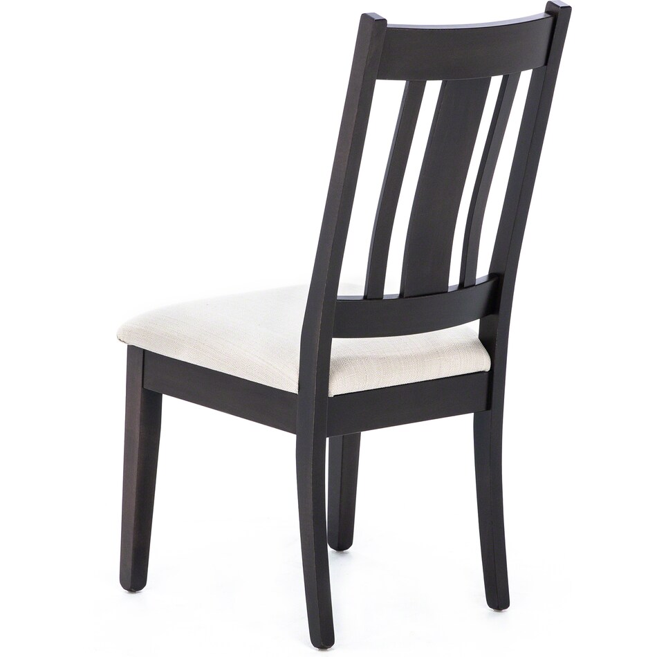 l j gascho dark brown standard height side chair   