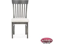 l j gascho grey inch standard seat height side chair  image   